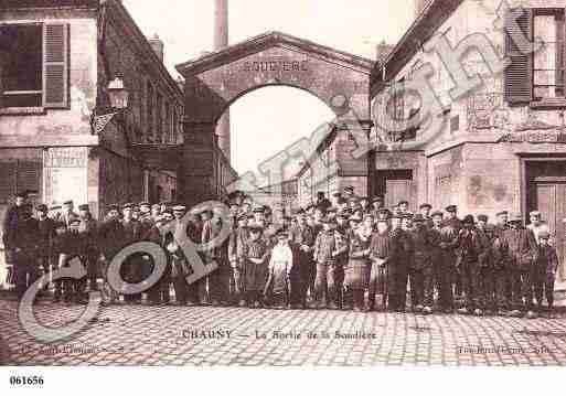 Ville de CHAUNY, carte postale ancienne