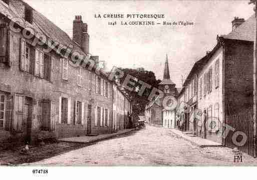 Ville de COURTINE(LA), carte postale ancienne