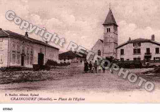 Ville de CRAINCOURT, carte postale ancienne