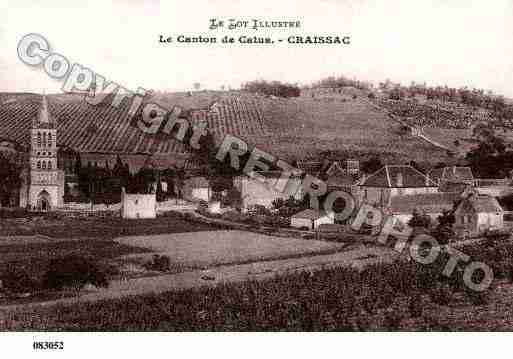 Ville de CRAYSSAC, carte postale ancienne