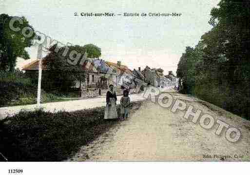 Ville de CRIELSURMER, carte postale ancienne