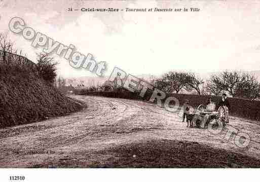 Ville de CRIELSURMER, carte postale ancienne