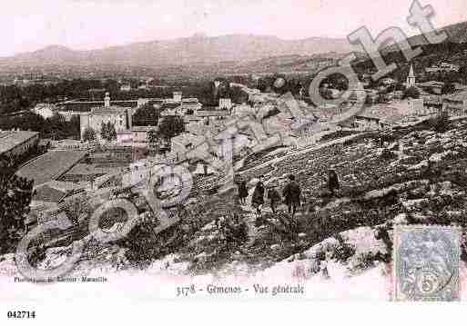 Ville de GEMENOS, carte postale ancienne