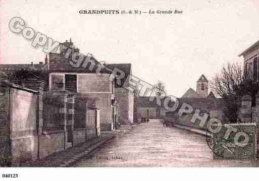 Ville de GRANDPUITSBAILLYCARROIS, carte postale ancienne