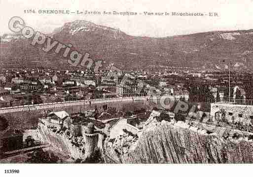 Ville de GRENOBLE, carte postale ancienne