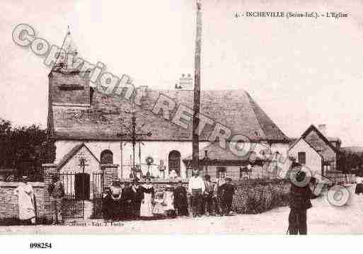 Ville de INCHEVILLE, carte postale ancienne