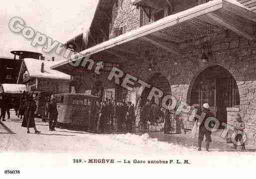 Ville de MEGEVE, carte postale ancienne