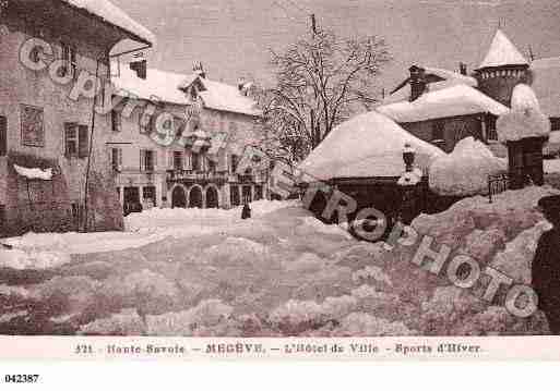 Ville de MEGEVE, carte postale ancienne