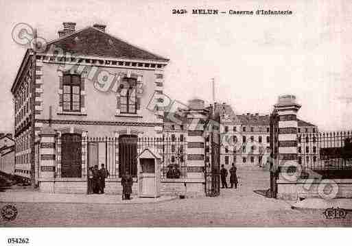 Ville de MELUN, carte postale ancienne