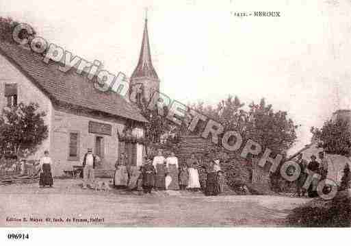 Ville de MEROUXMOVAL, carte postale ancienne