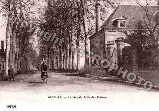 Ville de MESLAY, carte postale ancienne