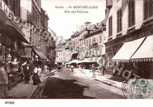 Ville de MONTBELIARD, carte postale ancienne