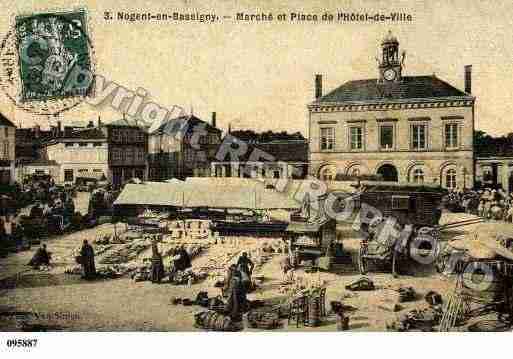 Ville de NOGENT, carte postale ancienne