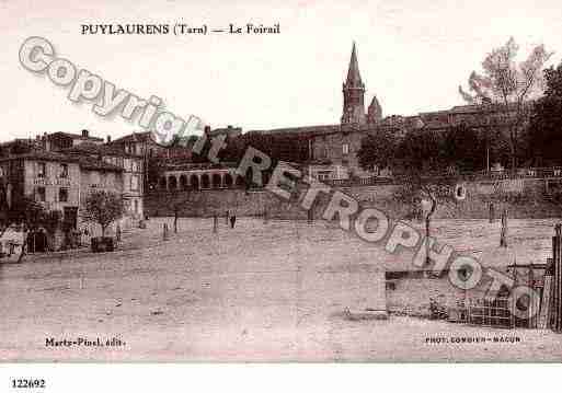 Ville de PUYLAURENS, carte postale ancienne