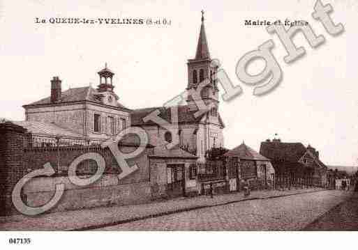 Ville de QUEUELESYVELINES(LA), carte postale ancienne