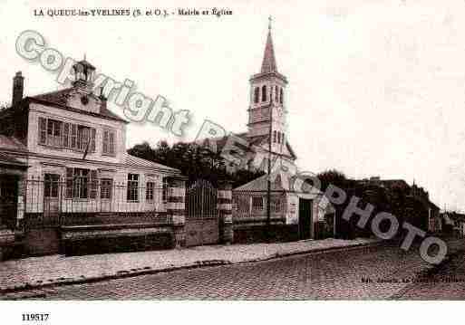 Ville de QUEUELESYVELINES(LA), carte postale ancienne