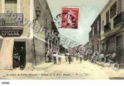 Ville de SAINTGELYDUFESC, carte postale ancienne