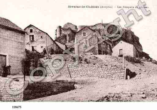 Ville de SEVERACLECHATEAU, carte postale ancienne