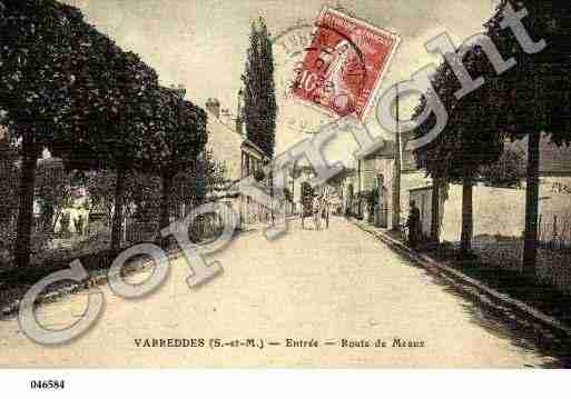 Ville de VARREDDES, carte postale ancienne