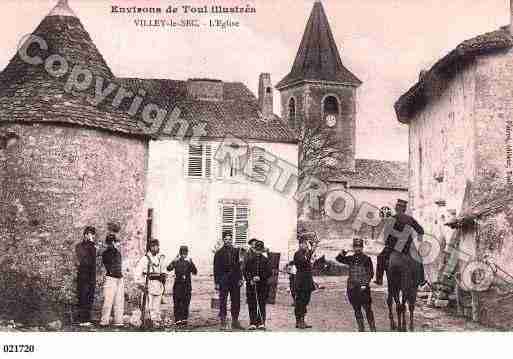 Ville de VILLEYLESEC, carte postale ancienne