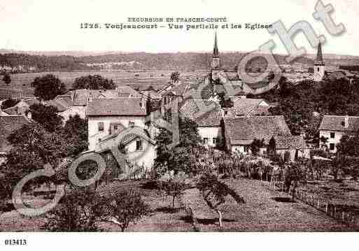 Ville de VOUJEAUCOURT, carte postale ancienne Ville de VOUJEAUCOURT, carte postale ancienne