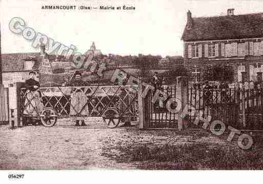 Ville de ARMANCOURT, carte postale ancienne