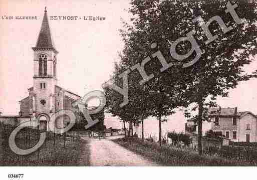 Ville de BEYNOST, carte postale ancienne