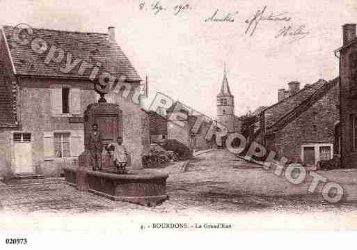 Ville de BOURDONSSURROGNON, carte postale ancienne