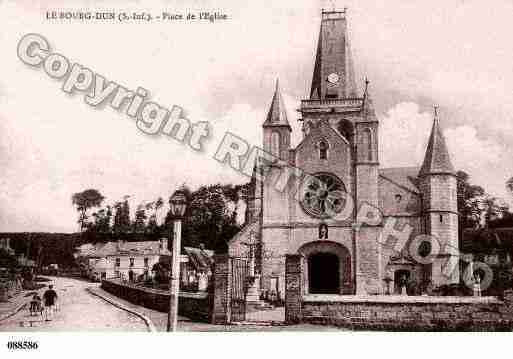 Ville de BOURGDUN, carte postale ancienne