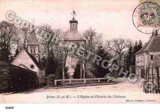 Ville de BREAU, carte postale ancienne