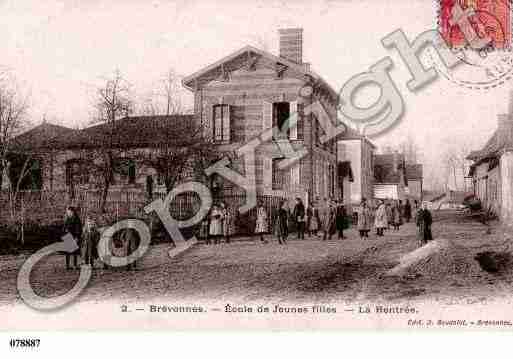 Ville de BREVONNES, carte postale ancienne