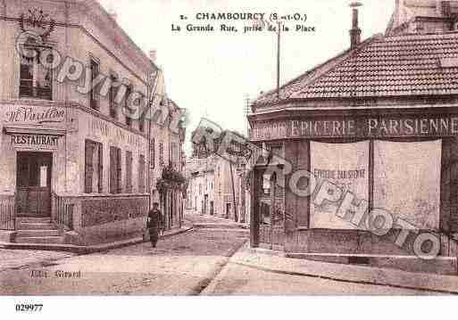 Ville de CHAMBOURCY, carte postale ancienne