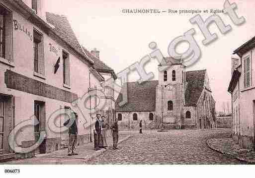 Ville de CHAUMONTEL, carte postale ancienne