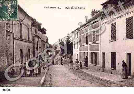 Ville de CHAUMONTEL, carte postale ancienne