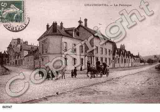 Ville de CHAUMONTEL, carte postale ancienne