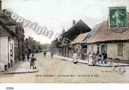 Ville de CRIELSURMER, carte postale ancienne