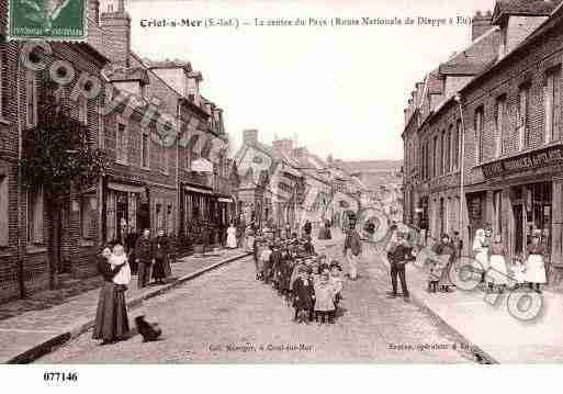 Ville de CRIELSURMER, carte postale ancienne