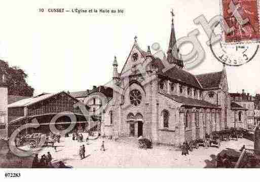 Ville de CUSSET, carte postale ancienne