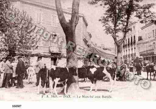 Ville de DAX, carte postale ancienne