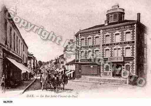 Ville de DAX, carte postale ancienne