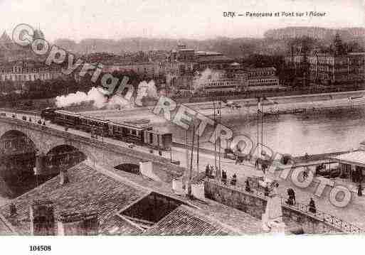 Ville de DAX, carte postale ancienne