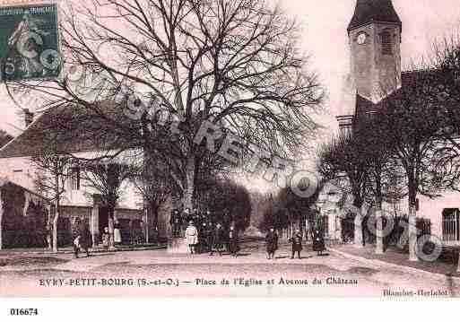 Ville de EVRY, carte postale ancienne