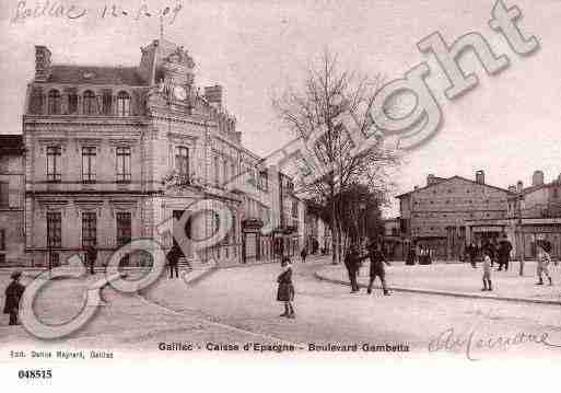 Ville de GAILLACTESSONNIERES, carte postale ancienne