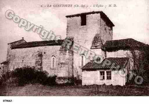 Ville de GENETOUZE(LA), carte postale ancienne