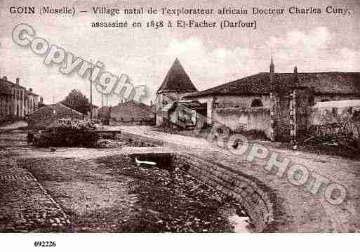 Ville de GOIN, carte postale ancienne