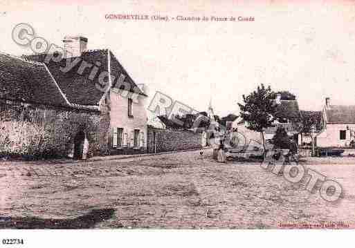 Ville de GONDREVILLE, carte postale ancienne