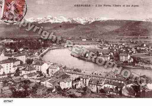 Ville de GRENOBLE, carte postale ancienne