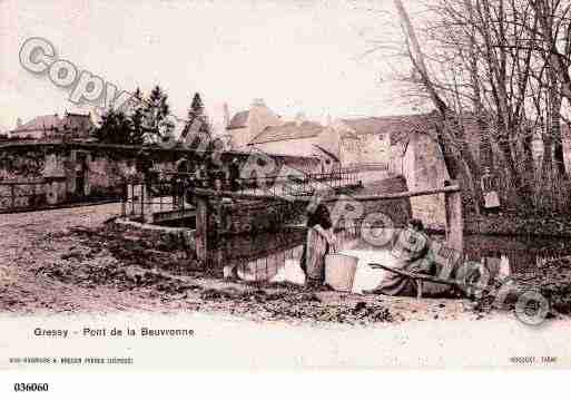 Ville de GRESSY, carte postale ancienne