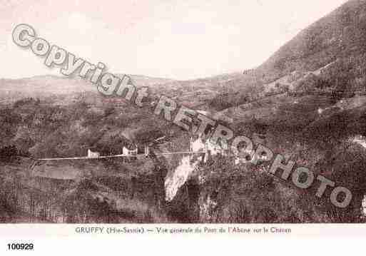 Ville de GRUFFY, carte postale ancienne