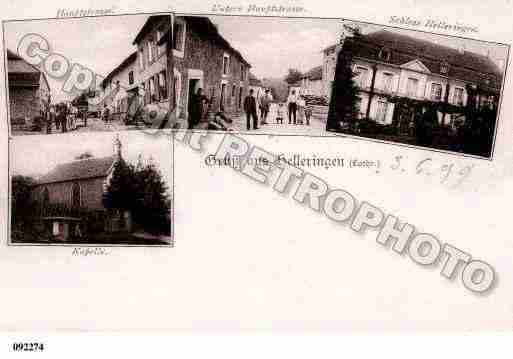 Ville de HELLERINGLESFENETRANGE, carte postale ancienne